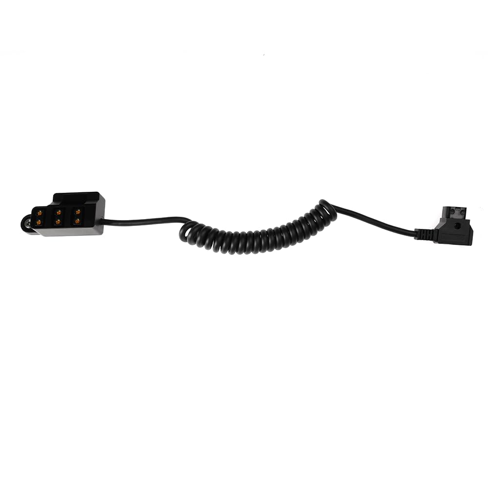 Alvin’s Cables D-Tap-Splitter 1 auf 3 Port P-Tap-Adapter Spiralkabel für SmallRig| IDX V-Mount Gold Mount Akku mit Batteriestandsanzeige, Verpolung, Überstrom, Überhitzungsschutz