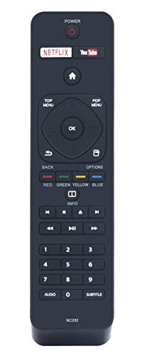 NC282 NC282UH Replaced Remote fit for Philips 4K Ultra HD Blu-ray Player BDP7302 BDP7502 BDP7302/F7 BDP7502/F7