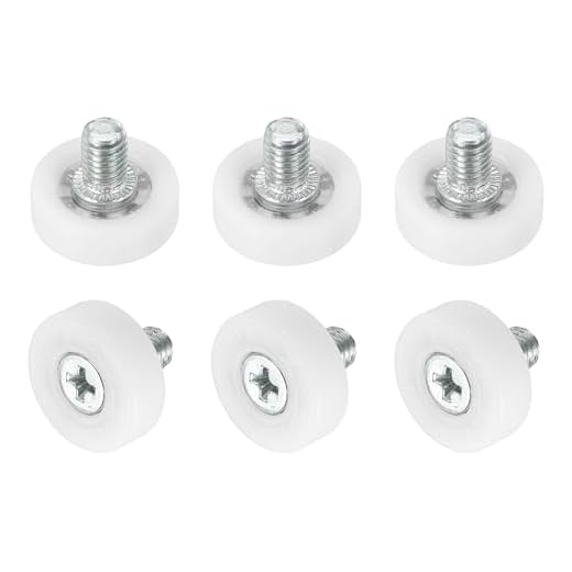 QUARKZMAN Rodillos de Cajón de Nylon Ruedas de Repuesto de Polea de Cajón de Gabinete Cojinete 19mm Rodillo de Posicionamiento de Cajón Guías Deslizantes para Partes de Muebles Armario 6 Pcs