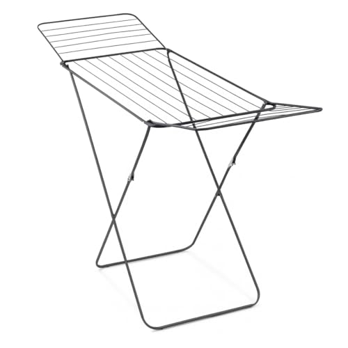 Acomoda Textil - Tendedero Plegable de Metal 167x55x87 cm con Gran Superficie de Tendido 20 Metros. Soporte para Ropa Compacto, Extensible, Resistente para Interior y Exterior de Balcón y Jardín.