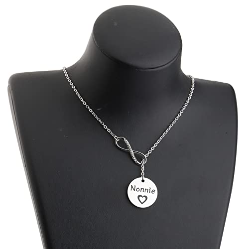 Lywjyb Birdgot Best Nonnie Ever Gift Nonnie Bracelet Gift Best Nonnie Christmas Gift (Nonnie necklace)2