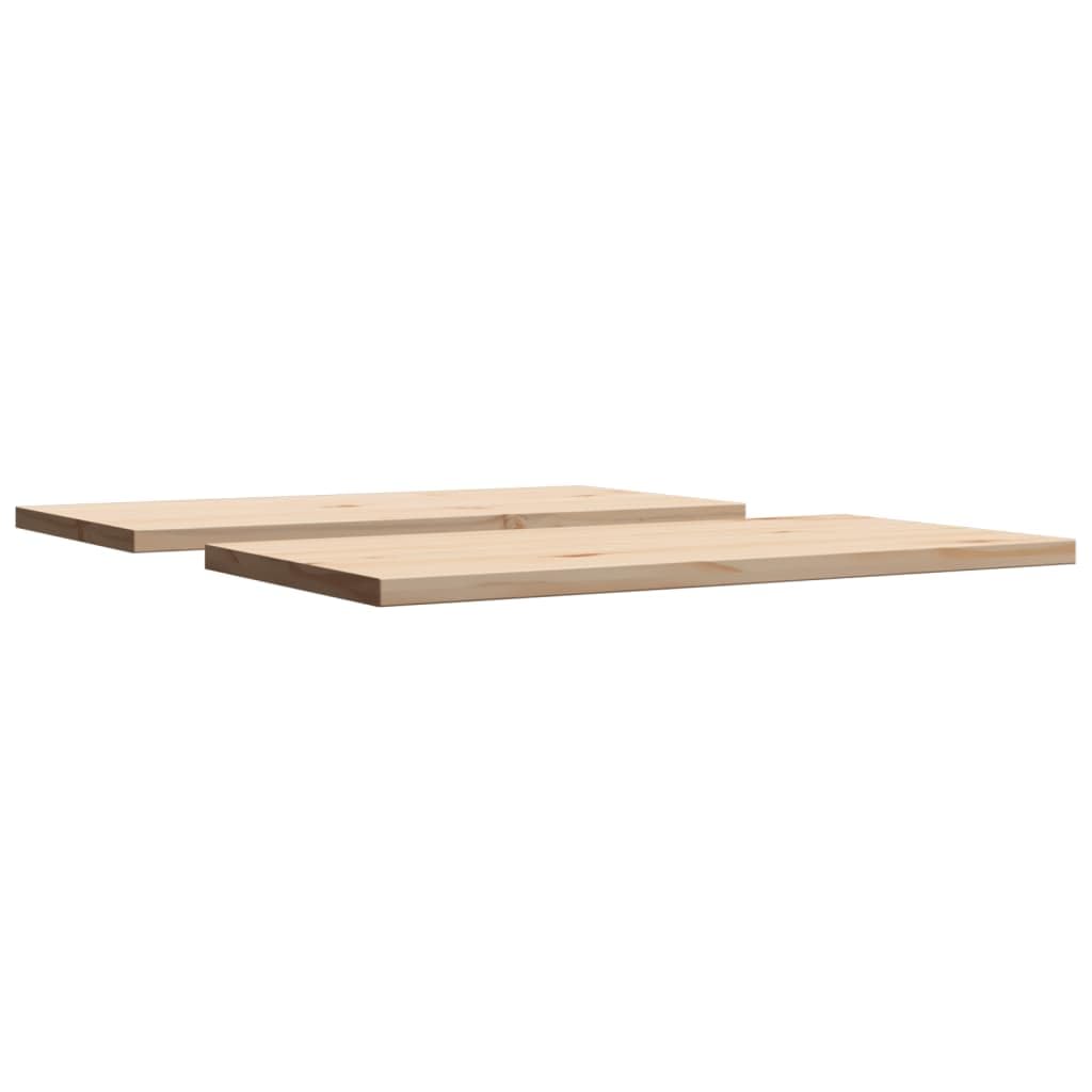 LAPOOH Tablero de Mesa Rectangular 2 uds Madera de Pino 80x40x2,5 cm, Tableros para Escritorios, Tableros para Mesas De Comedor - 847428