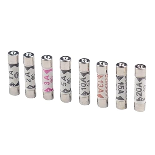 Fusibles BS1362 6x25 tube céramique 5A fusible 250V pour prise et adaptateur 10pcs