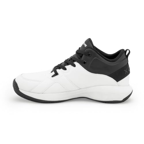 Image of Red Tape Men's Sneakers Black White Pu Round Toe Lace-Up Flexible Support