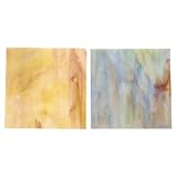 Generisch Mosaikfliesen aus Buntglas 2 Stück Tiefe Farben Robuste Glasplatten für Selbstgemacht Kunstprojekte und Dekorative Glasgestaltung