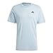 adidas Men's Essentials Logo Training T-Shirt, Wonder Blue/Black, Large
