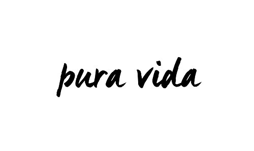 Temporary Tattoo"Pura Vida" - Realistic Black"Pure Life" Semi-Permanent Tattoo - Costa Rica Tattoo - Surfing Temporary Tattoo- Set of 2 Temporary Tattoos - Size - 2.5" x 1.5"