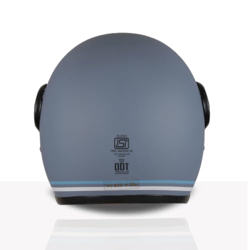 Image of TVS MissFit Women's Open Face Helmet | Lightweight Shell | Pastel Colors Designed Exclusively for Women | Extreme Comfort Fit for Girls | Clear Visor | DOT & ISI Certified