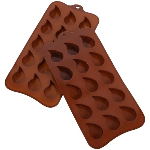 NOLITOY 2 Unidades Moldes de Silicona para Chocolate Multiusos Diseño Creativo y Fácil Desmoldeo para Repostería Profesional y Elaboración de Dulces Color Aleatorio
