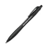 Paper Mate Pro-Fit Medium Point Retractable Ballpoint Pen, 12 Black Pens (70736)