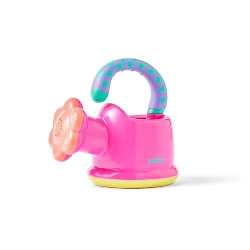 Nuby Fun Watering Can Baby Bath Toy - Easy Hold Handle | Outdoor Play | Suitable from 6 Months (Pink)