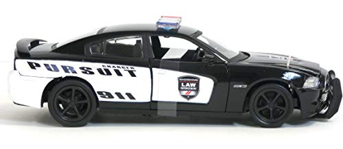 New Ray Dodge Charger Pursuit Diecast Police Car 1/24 miniatura 3