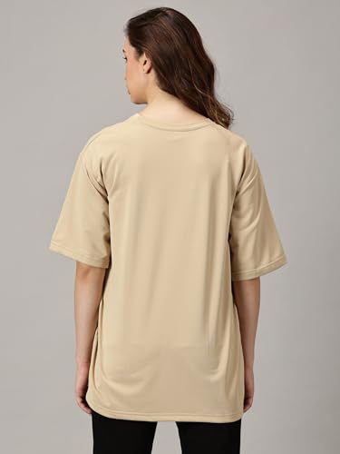 Image of RodZen Women's Cotton Loose Fit Oversized Printed T-Shirt