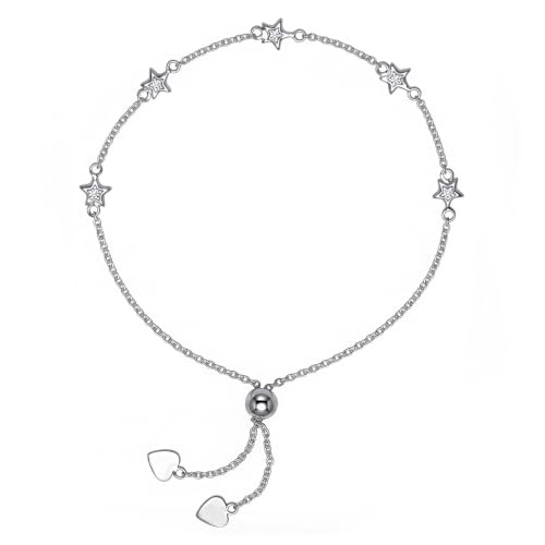 Image of TRUESILVER ACPL 925 Sterling Silver Adjustable Bolo Bracelet for Women | BIS Hallmarked Infinity Twisted, White & Amethyst Zircon Box Chain Bracelet Gift for Wedding Anniversary Birthday