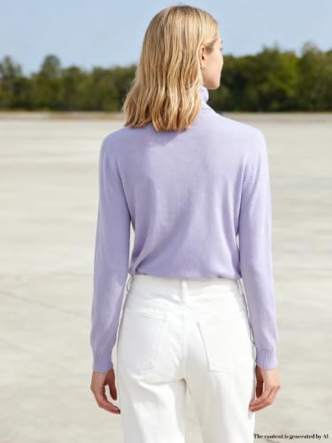 Image of SANGTREE Women's Turtleneck Sweaters Long Sleeve Pullover Tops | Breathable Lightweitht Fabric| Fall Winter Fashion Outfits| Perfect for Daily,Office,Vacations,Holiday,Family Gatherings Etc.