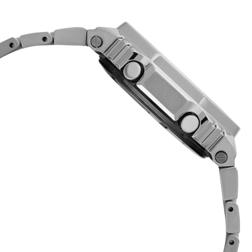 Image of Casio G-Shock GM-B2100AD-2ADR Bluetooth Analog-Digital Blue Dial Men Watch Silver Stainless Steel Strap (G1563)