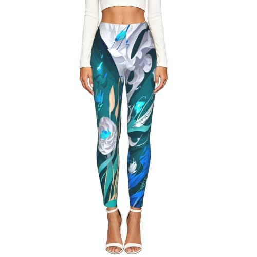 Leggings de libélula para mujer mallas elásticas opacas Blue Fly 2