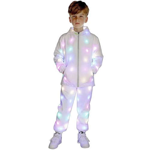 Conjunto LED Chaqueta y Pantalón Luminoso Rave Festival