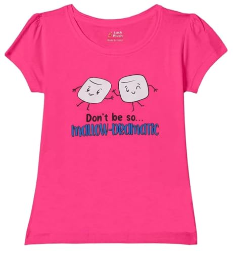 Image of Lush Plush Baby Girls Half Sleeves Cotton T-Shirts Set