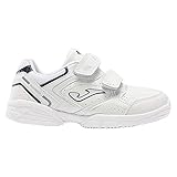  Joma School JR 2142 Zapatilla Deportiva niño Velcro (Blanco Marino, Numeric_28)