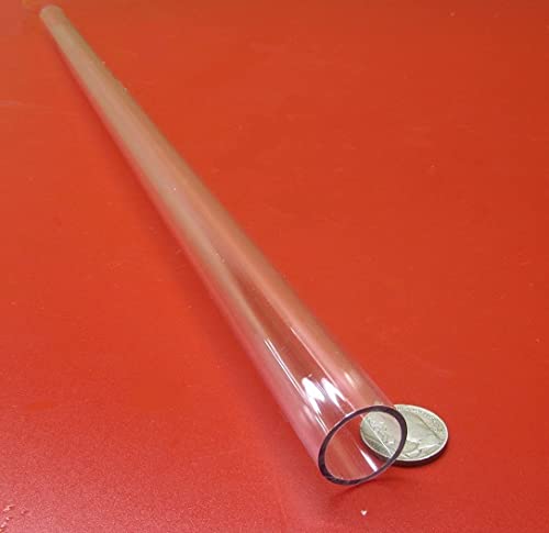 Polycarbonate Round Tube 7/8'' (.875'') OD x 3/4'' (.750'') ID x 1/16'' Wall x 24'' (More Length Options) (KM-2170-21-12)