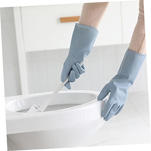 Veemoon 1 Par De Luvas Para Limpeza De Luvas De Trabalho Luvas De Borracha Para Tarefas Domésticas L