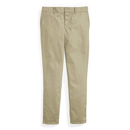 Tommy Hilfiger Women's Adaptive Slim Chino with Velcro Brand Closure and Magnetic Fly, Travel Khaki 12