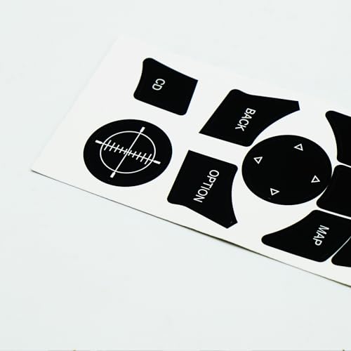 Image of Car Button Decal Sticker Repair Kit Compatible with BMW 3 Series E90 E93 iDrive 2009 2010 2011 Button Repair Decal Sticker Premium Vinyl