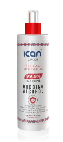 ican london isopropyl rubbing alcohol 99.9% first aid antiseptic 500ml spray