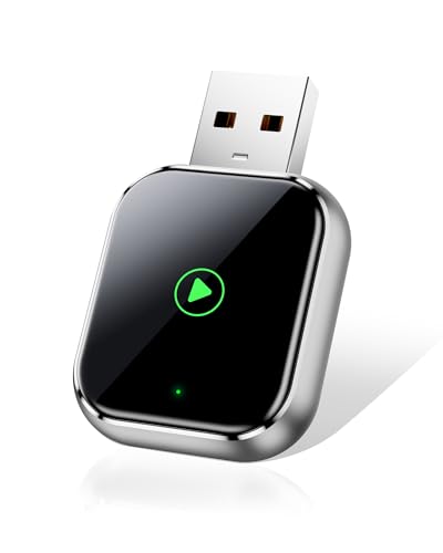 TKHIN Wireless CarPlay for Apple iPhone - Easy Plug Play CarPlay Dongle Convert Factory Wired CarPlay to Wireless Connection Car Stereos