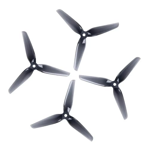 Dron FPV do śmigła HQ Racing R42 5142, 5,1 cala, 3-łopatowe, trójłopatowe, jasnoszaro-pomarańczowe, kompatybilne z silnikiem XING 2207(8 Pairs Grey)
