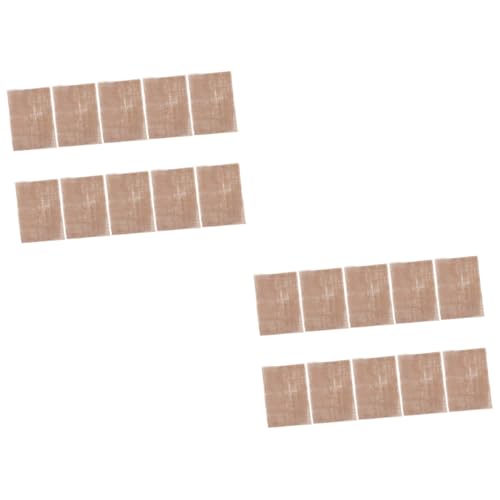 Cabilock 20piezas Manteles De Lino De Yute Cuadrados para Tazas Decoración De Mesa para Bodas y Fiestas De Mesa Accesorios para Hogar