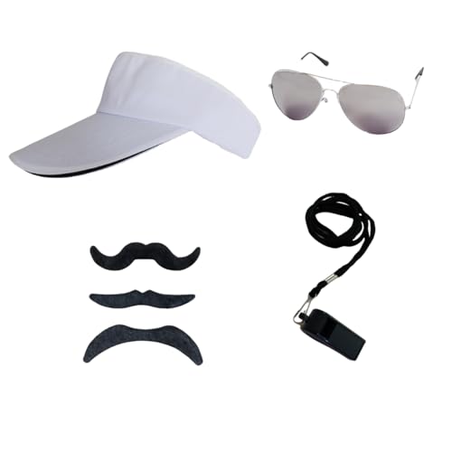 Halloween Soccer Coach Costume Accessories (6pcs)