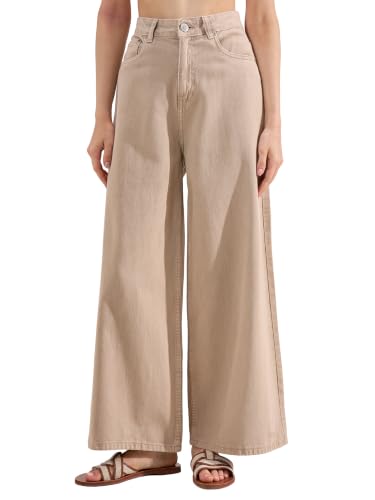 Image of Tokyo Talkies Women Straight Fit High-Rise Parallel Trousers