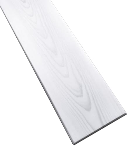 DECCART - Wandpaneele 100x16,7 cm - Panel wand - Paneele - Wandverkleidung innen - Deckenverkleidung - Wandplatten aus Polystyrol - Holzoptik Platten - wall panel - 120 Stück - 20m² - weiß