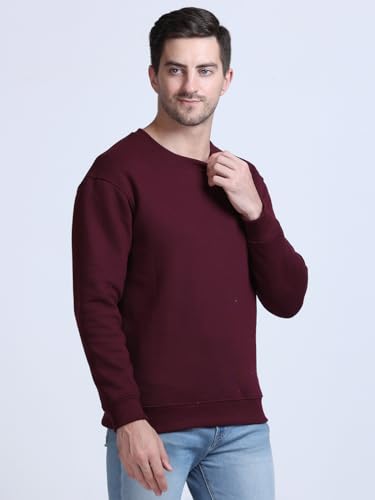 Image of SPUNN Men's Cotton Round Neck Full Sleeves Sweatshirt.