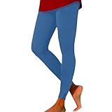 Stretch-Hose für Damen, Yogahose für Workout, elastischer Bund, geschlitzter Saum, lässige Yoga-Leggings, leichte, gemütliche Sporthose, marineblau, 56