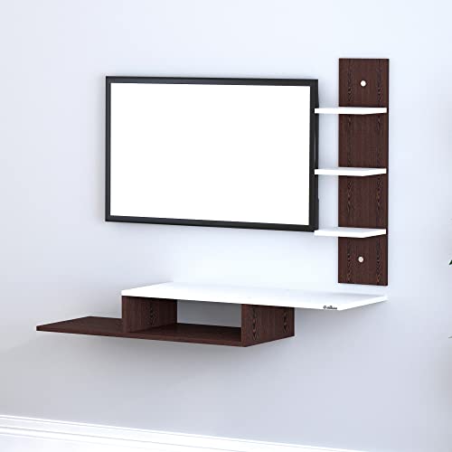 Image of Anikaa Thomas Engineered Wooden TV Unit /TV Stand /Wall Mounted TV Unit /TV Cabinet /TV Entertainment Unit (Wenge White) - Ideal for Upto 43 inch(D.I.Y)