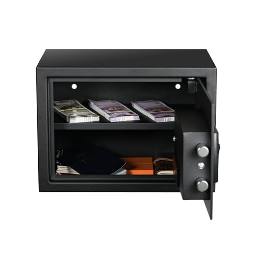 Image of Equal 20L SecureX Safe Locker for Home | Dual Deadbolt Digital PIN Lock X2 + Emergency Key | 8-Gauge Steel Door | 3 Year Warranty | 20 Litre - Black