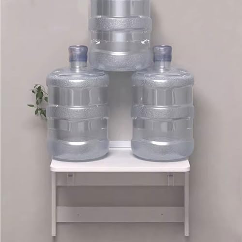 6.2cm Ultra Thin Wall Mounted Folding Table Space Saving Hanging Desk with Rounded Corners for Home Office Modern Design Easy Storage Functional & Stylish Workstation