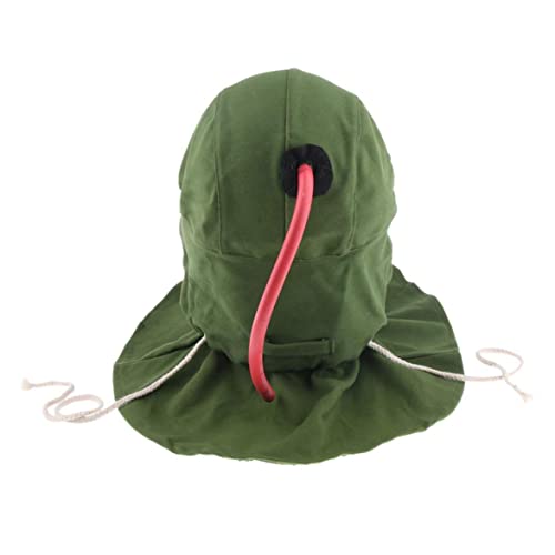 Capot de sablage vert de 22cm avec masque industriel anti-poussière