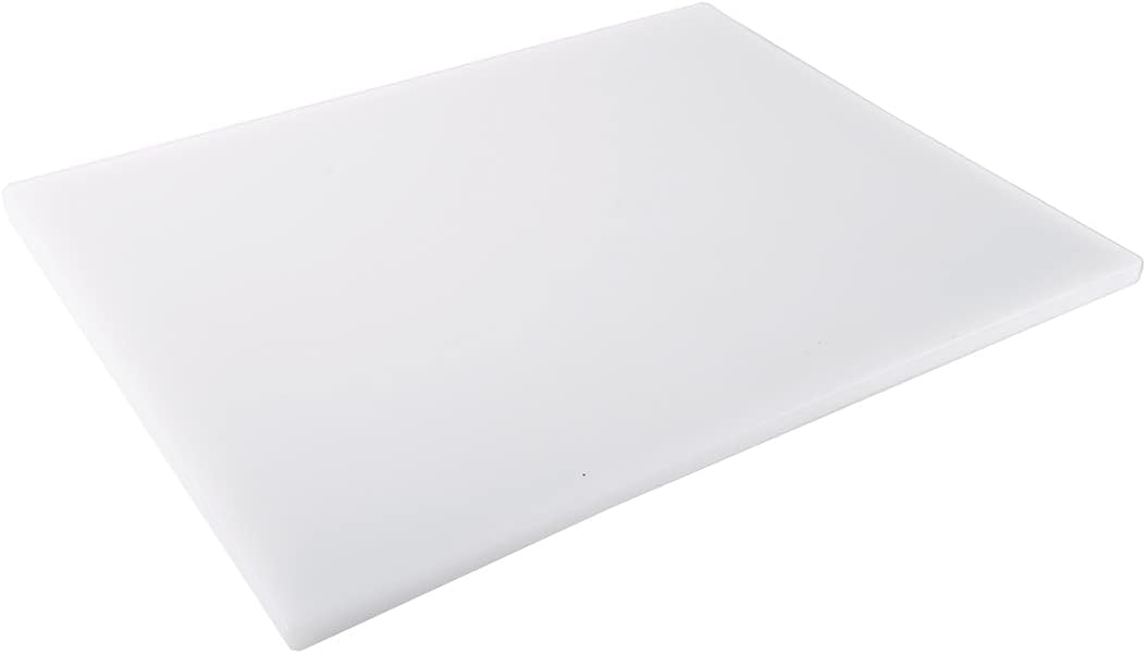 CAC China CBPH-1520W NSF Listed BPA Free HACCP Color-Coded Cutting Board 20x15x1/2 White