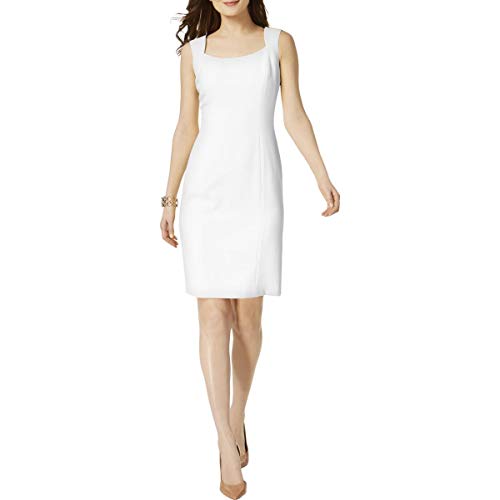 Kasper Women's Solid Knit Pique Dress Dress, Lily White, 8 at Amazon  Women's Clothing store