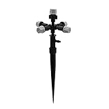Grau Einstellbare Cross Micro-Düse 1/4 Barb-Anschluss
