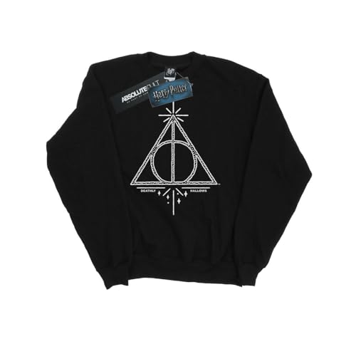 Harry Potter Men's Deathly Hallows Symbol Sweatshirt X-Large Black
