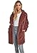 Produktbild Urban Classics Damen Ladies Oversized Sherpa Coat Mantel, Rosa (Darkrose 01472), X-Small (Herstellergröße: XS)
