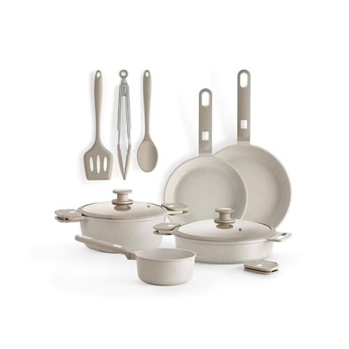 MONIX Denmark | Batterie de cuisine 10 pièces, fonte d’aluminium avec revêtement antiadhésif, tous feux dont induction