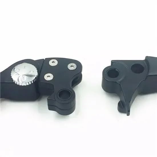 Palanca de Embrague Freno Ajustable con Calavera Negra para Motocicleta Harley