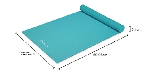 Image of Gaiam Yoga Mat - Solid Color Exercise & Fitness Mat for All Types of Yoga, Pilates & Floor Exercises (68 inch x 24 inch x 4mm or 6mm Thick)