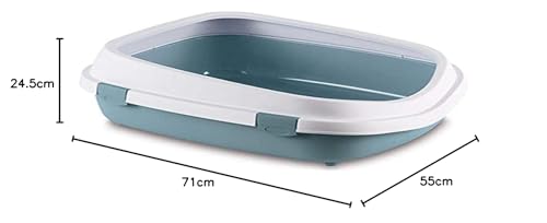 Bandeja Gigante Queen, Azul/Branco, 55 x 71 x 24.5 cm, American Pets